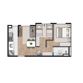 Apartamento na planta melhor preço na Vila Augusta - Guarulhos